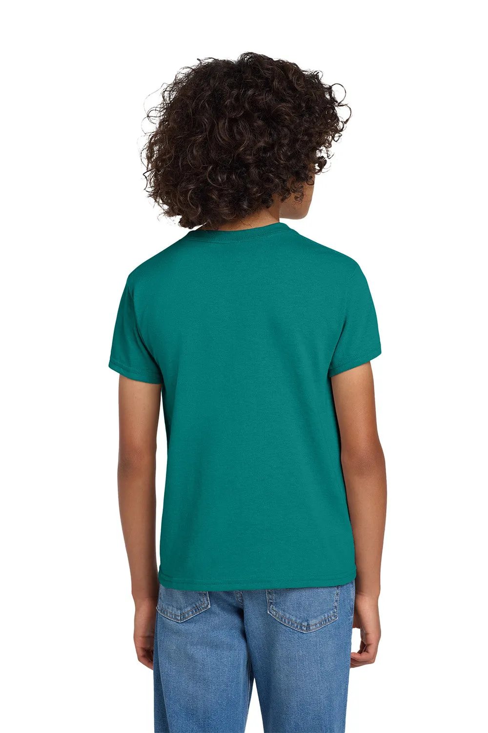 T-shirt à manches courtes et col rond pour jeunes Gildan DryBlend absorbant l'humidité - Vert Dôme de Jade