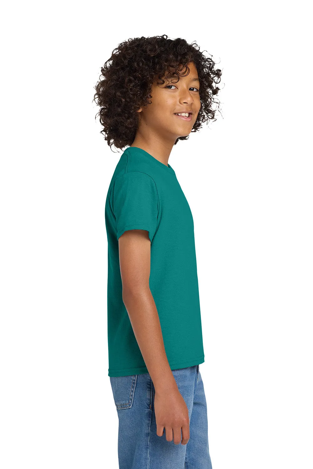 T-shirt à manches courtes et col rond pour jeunes Gildan DryBlend absorbant l'humidité - Vert Dôme de Jade