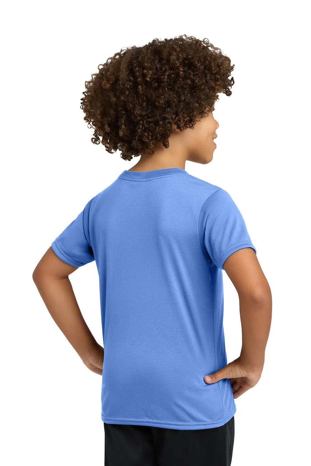 Gildan T-shirt pour jeunes à manches courtes et col rond en performance, évacuant l'humidité - Bleu Caroline