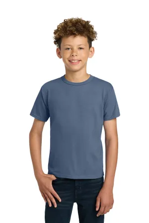Gildan T-shirt col rond à manches ultra courtes pour jeunes - Bleu indigo