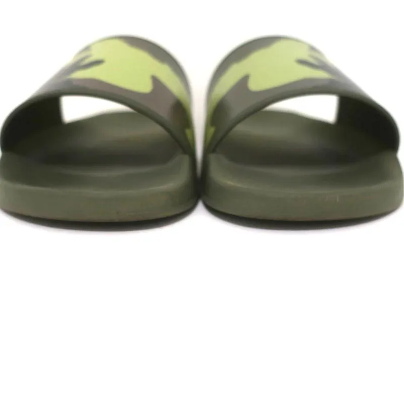 Givenchy Camo Pool Slides Vert Caoutchouc Taille 39 Sandales Plates