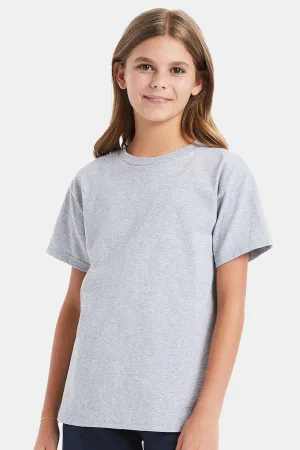 Hanes Youth T-shirt à manches courtes et col rond ComfortSoft - Gris acier clair
