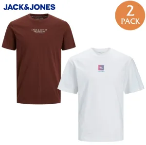 Jack & Jones Lot de 2 T-shirts Archie Marron