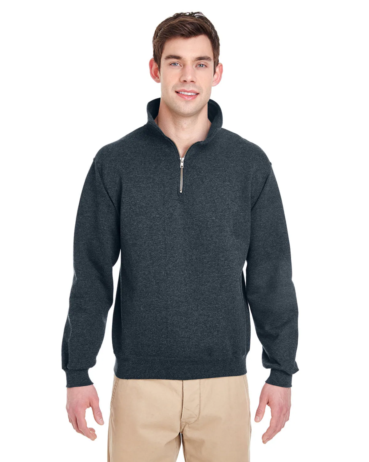 Jerzees 4528 Pull-over Adulte Super Sweats NuBlend à col en V en polaire
