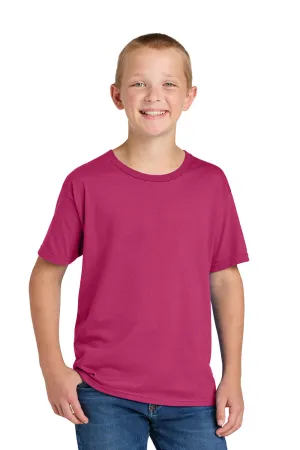 Jerzees Youth Classics T-Shirt à Manches Courtes et Col Rond - Rose Cyber