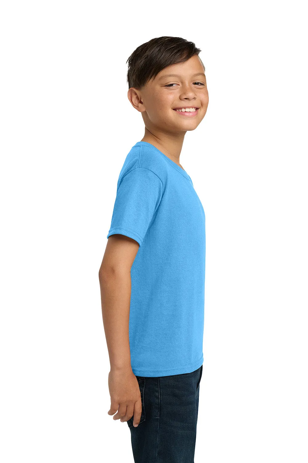 Jerzees Youth Dri-Power T-shirt à manches courtes et col rond anti-transpiration - Bleu aquatique