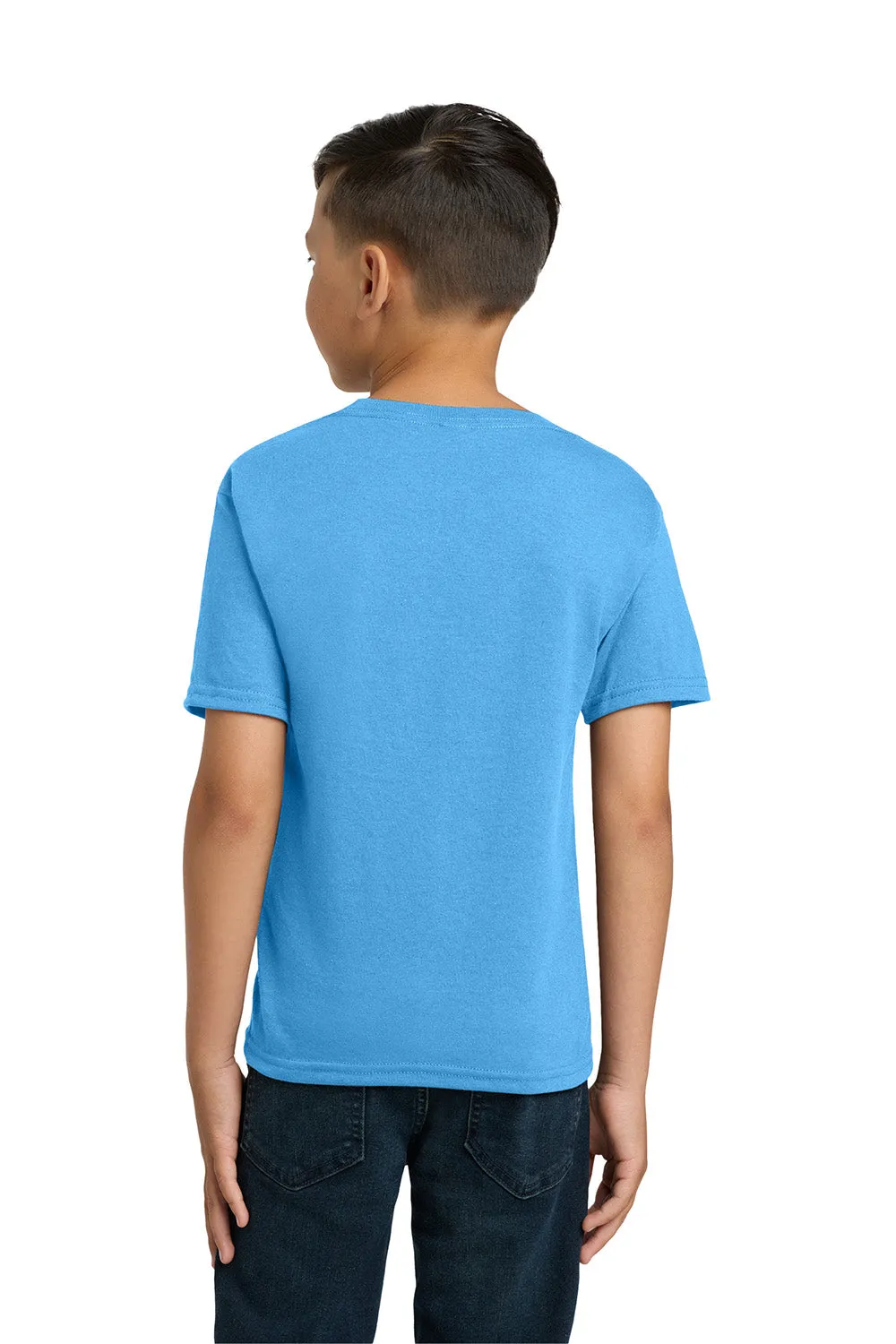 Jerzees Youth Dri-Power T-shirt à manches courtes et col rond anti-transpiration - Bleu aquatique