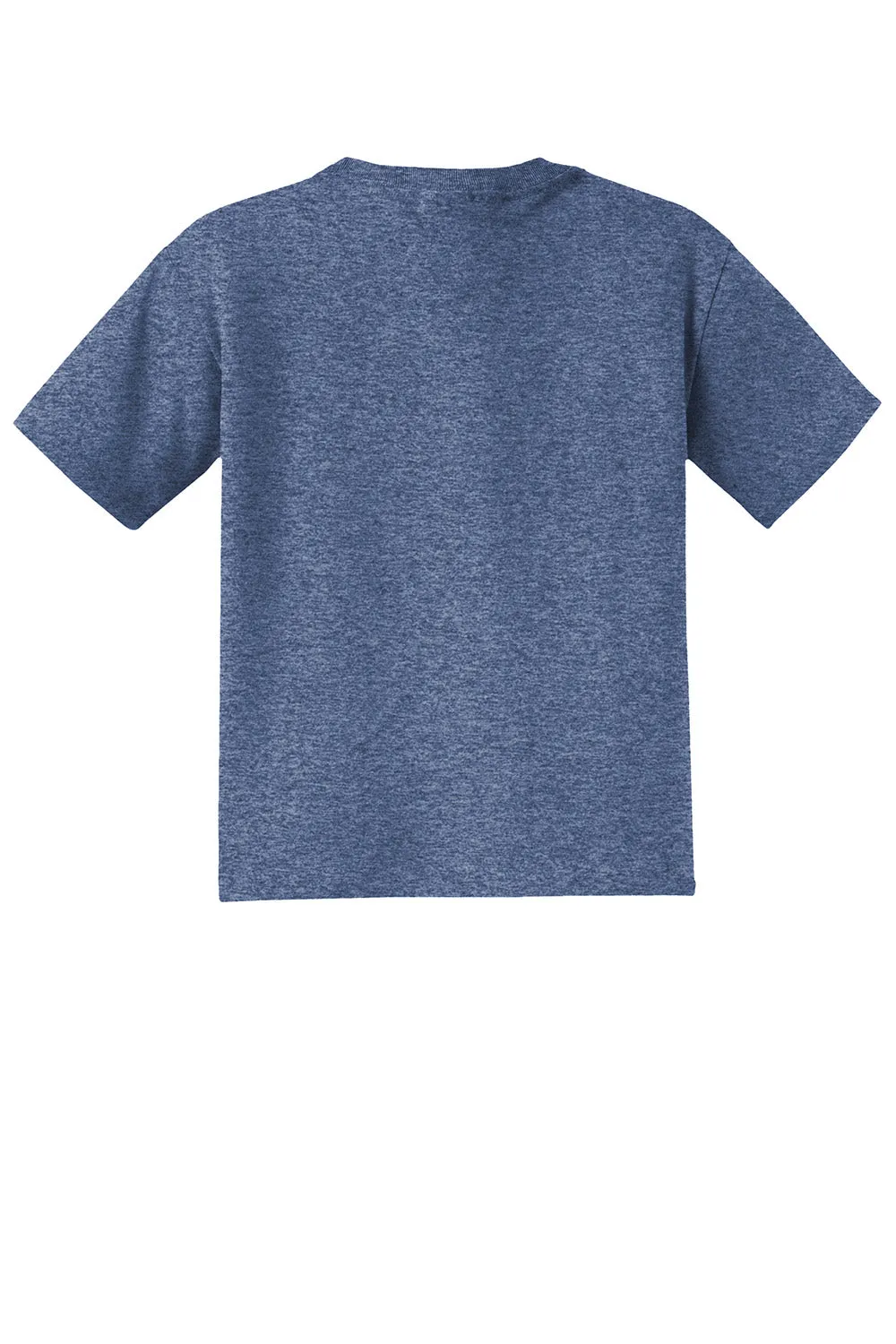 Jerzees Youth Dri-Power T-shirt à manches courtes et col rond - Bleu chiné vintage anti-humidité