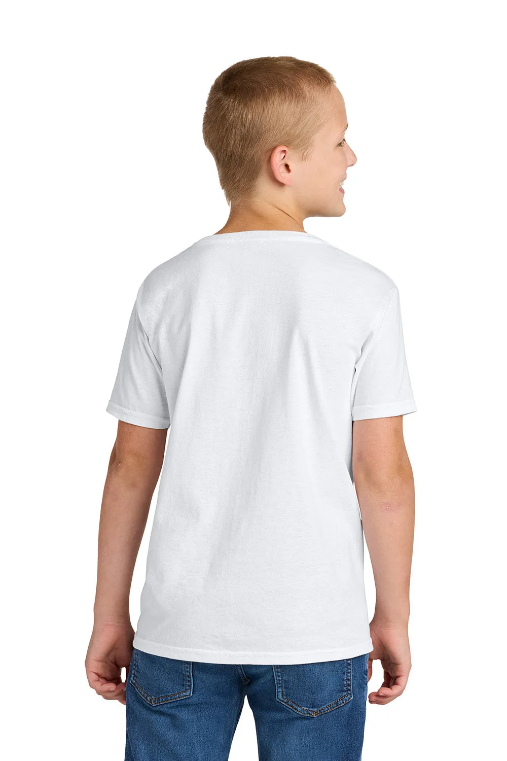 Jerzees T-shirt col rond manches courtes pour jeunes - Blanc