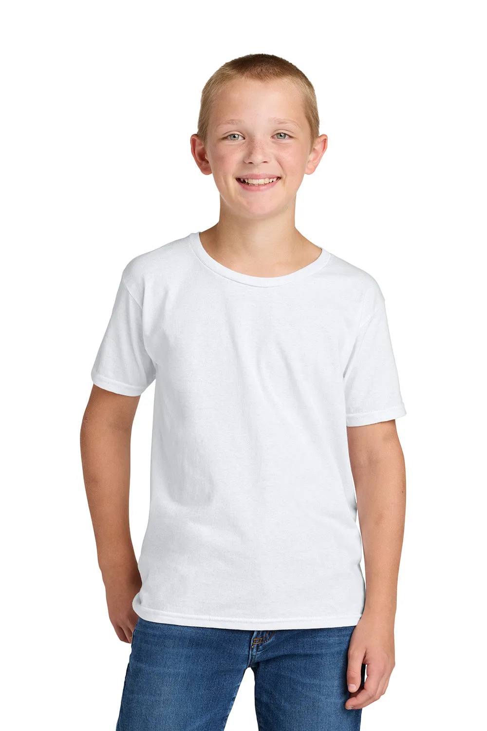 Jerzees T-shirt col rond manches courtes pour jeunes - Blanc