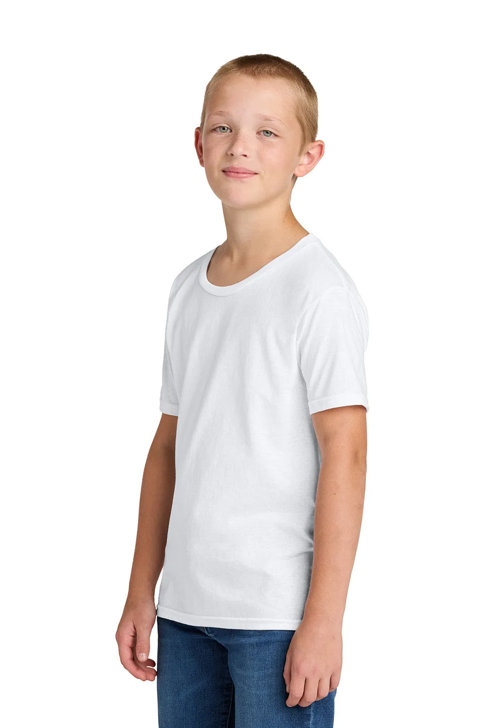 Jerzees T-shirt col rond manches courtes pour jeunes - Blanc