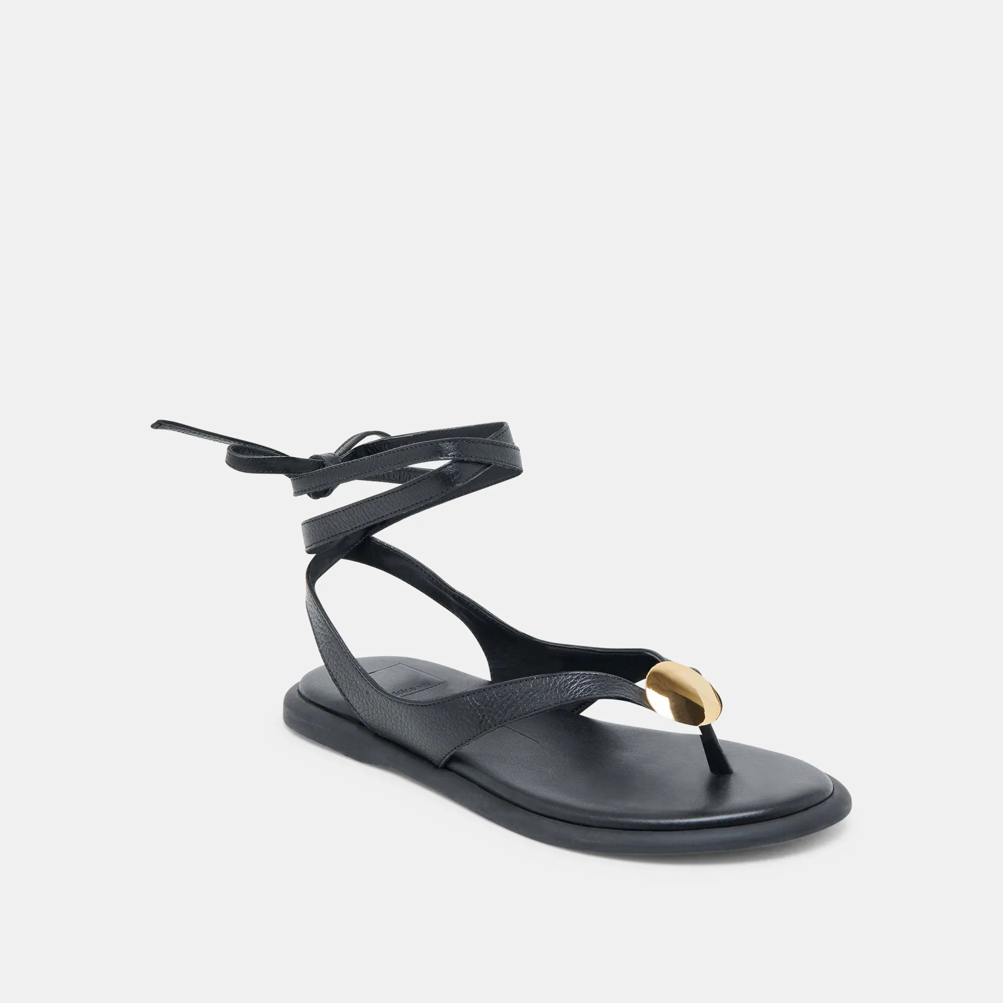 SANDALES JUDY EN CUIR NOIR