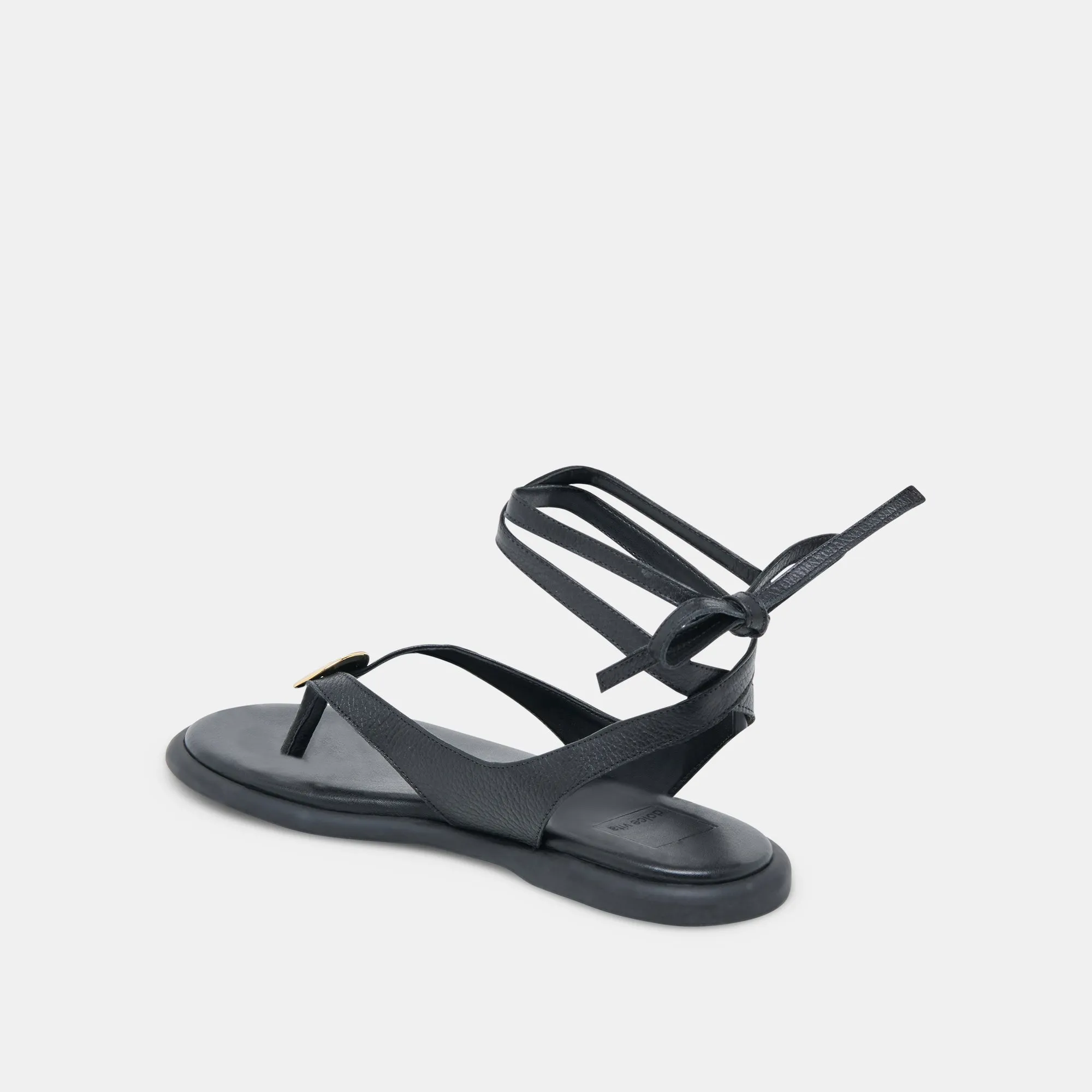 SANDALES JUDY EN CUIR NOIR