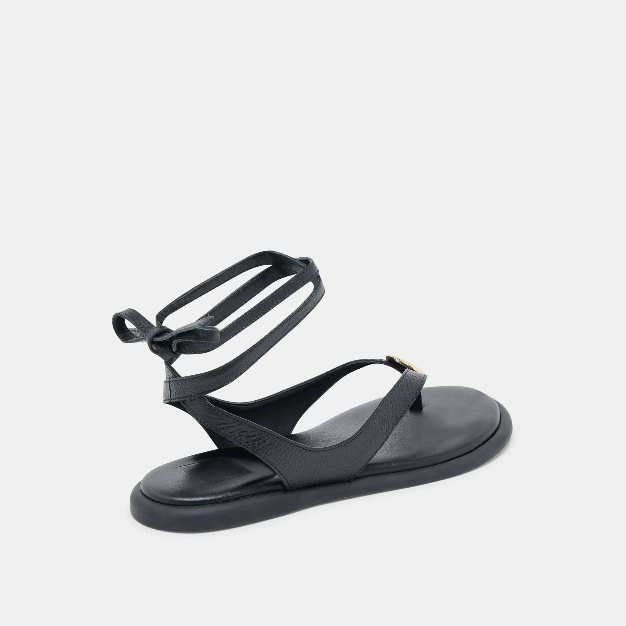 SANDALES JUDY EN CUIR NOIR
