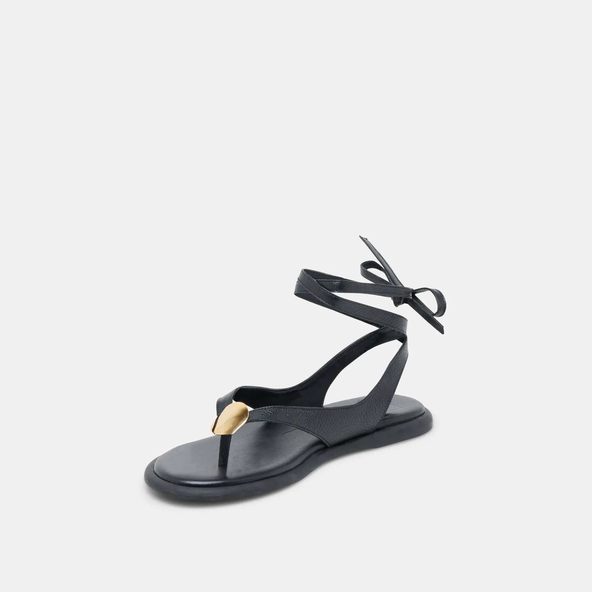 SANDALES JUDY EN CUIR NOIR