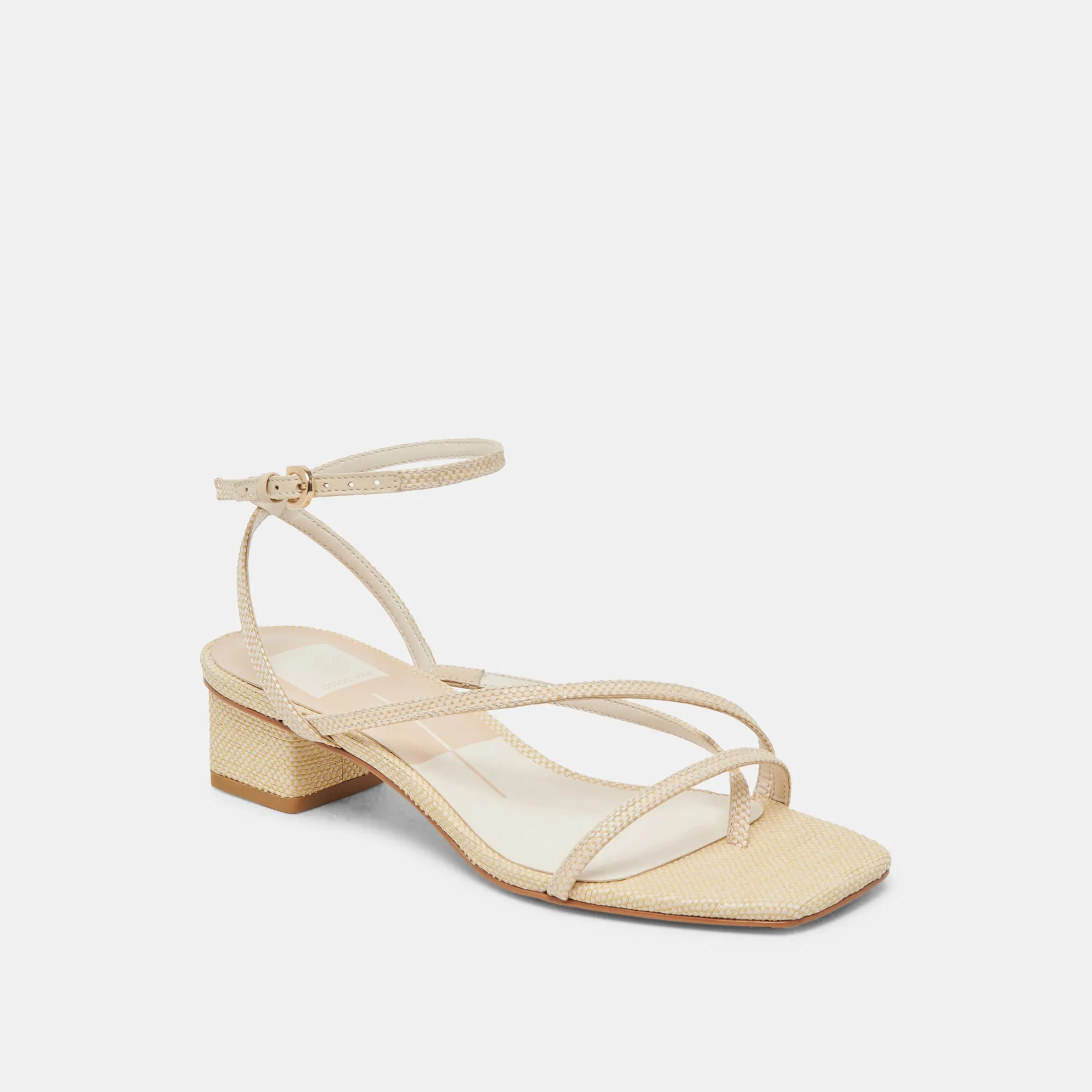 SANDALES KARLOS EN RAFIA NATUREL TISSÉ