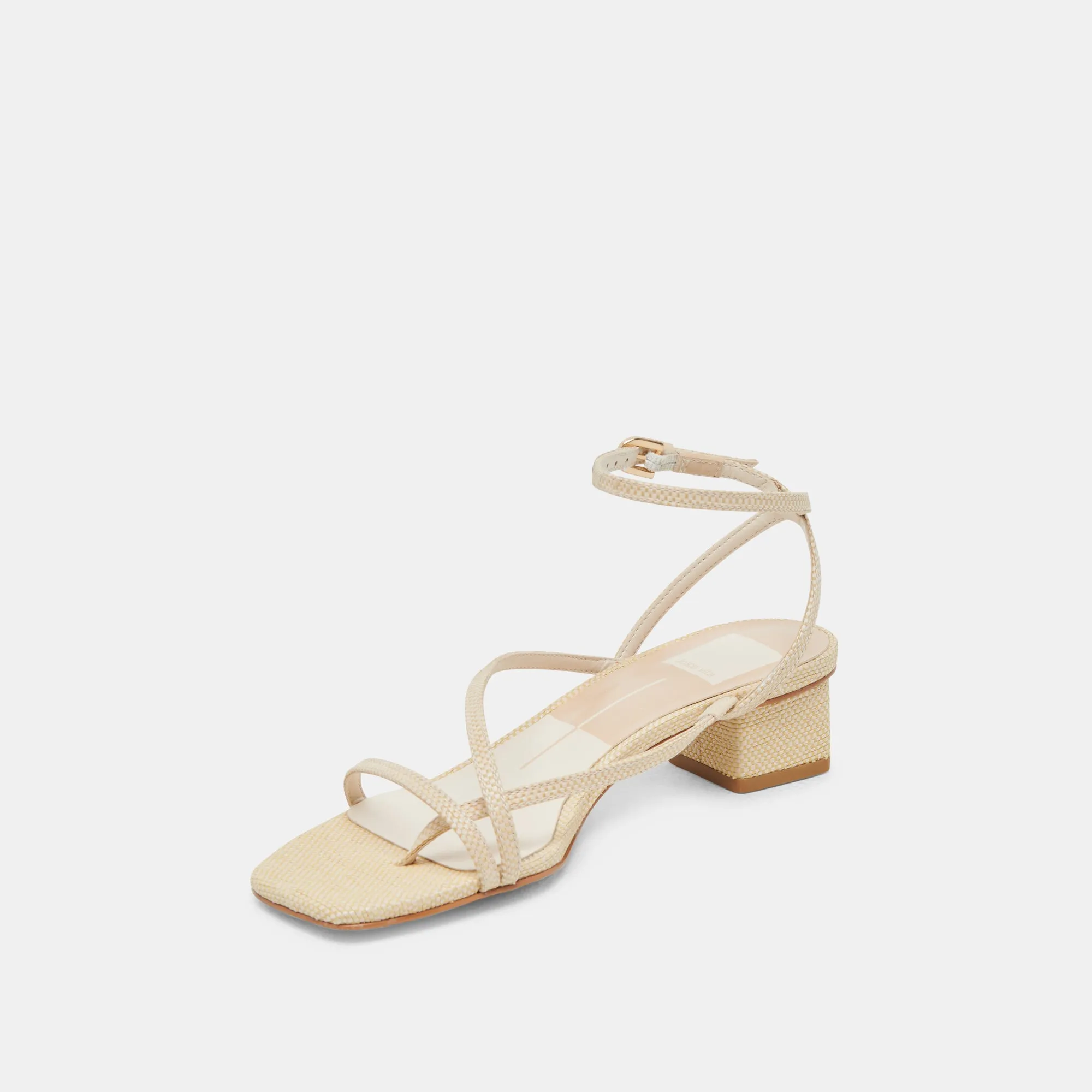 SANDALES KARLOS EN RAFIA NATUREL TISSÉ