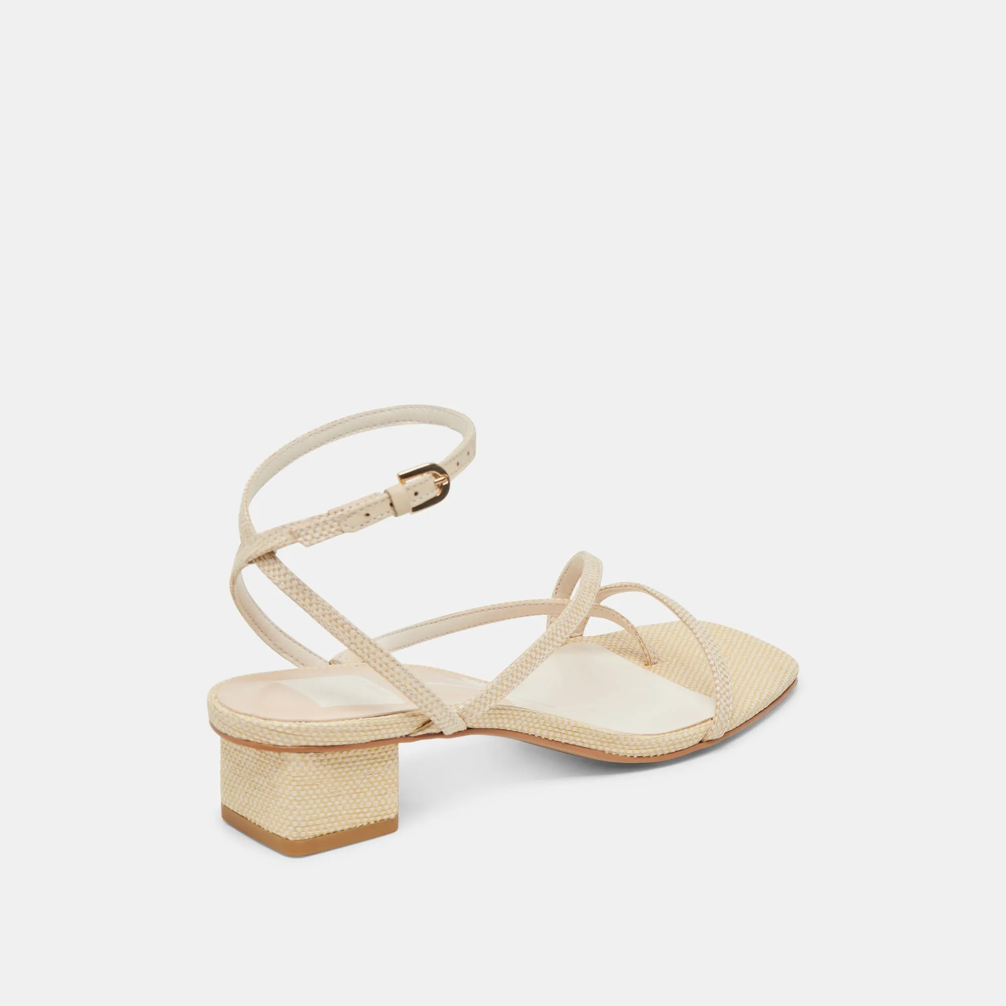 SANDALES KARLOS EN RAFIA NATUREL TISSÉ