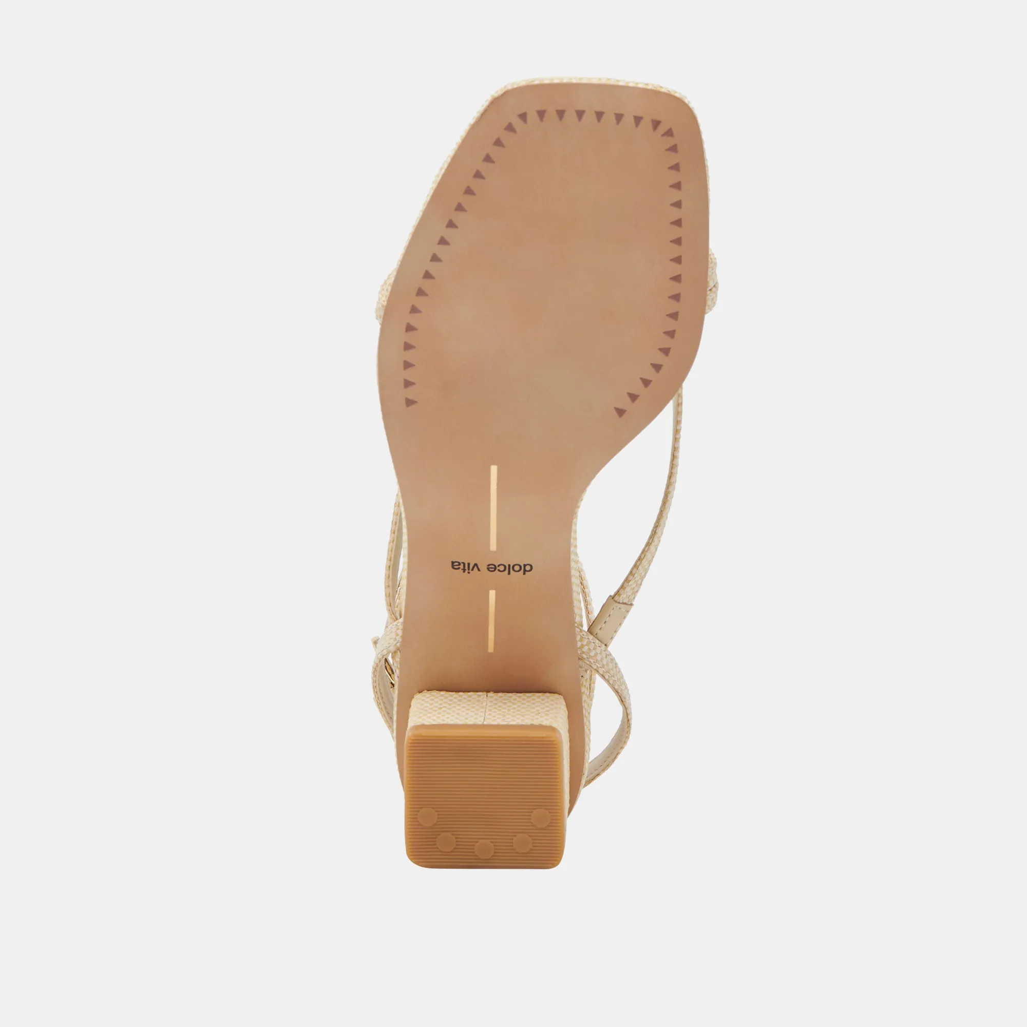 SANDALES KARLOS EN RAFIA NATUREL TISSÉ