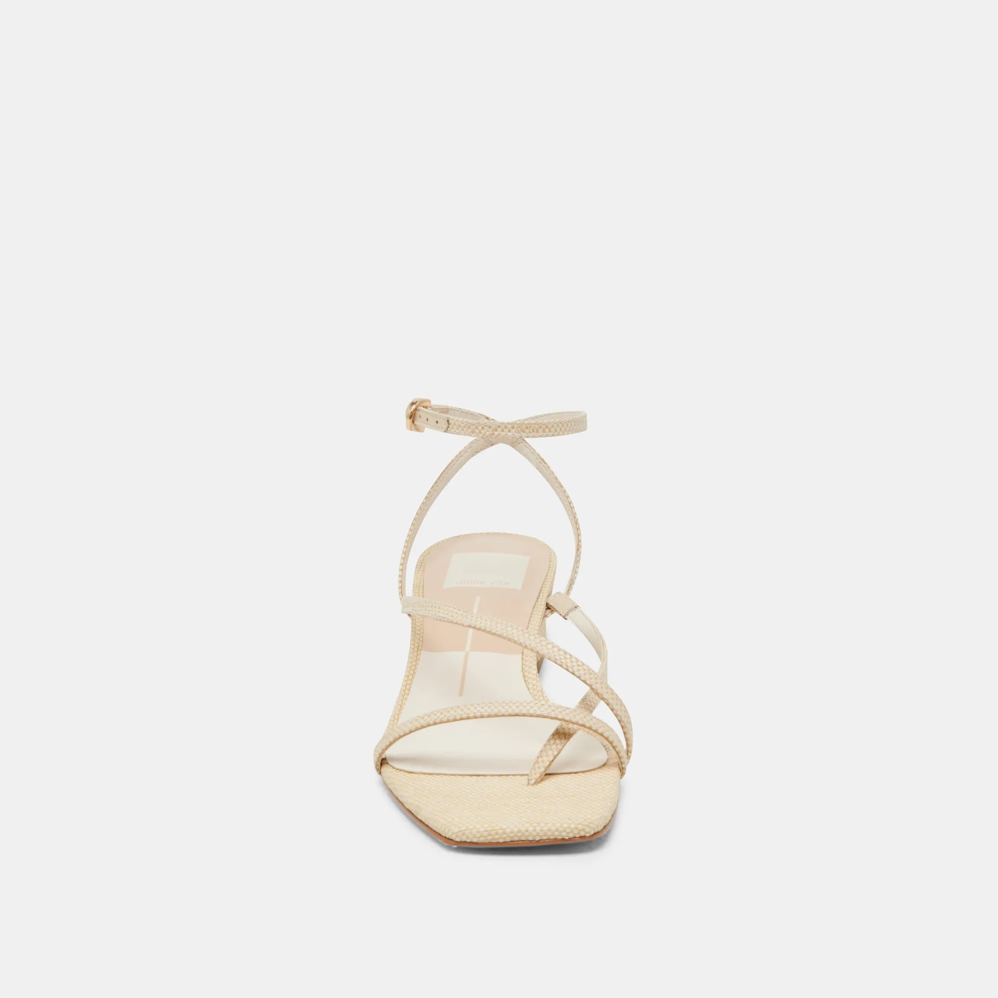 SANDALES KARLOS EN RAFIA NATUREL TISSÉ