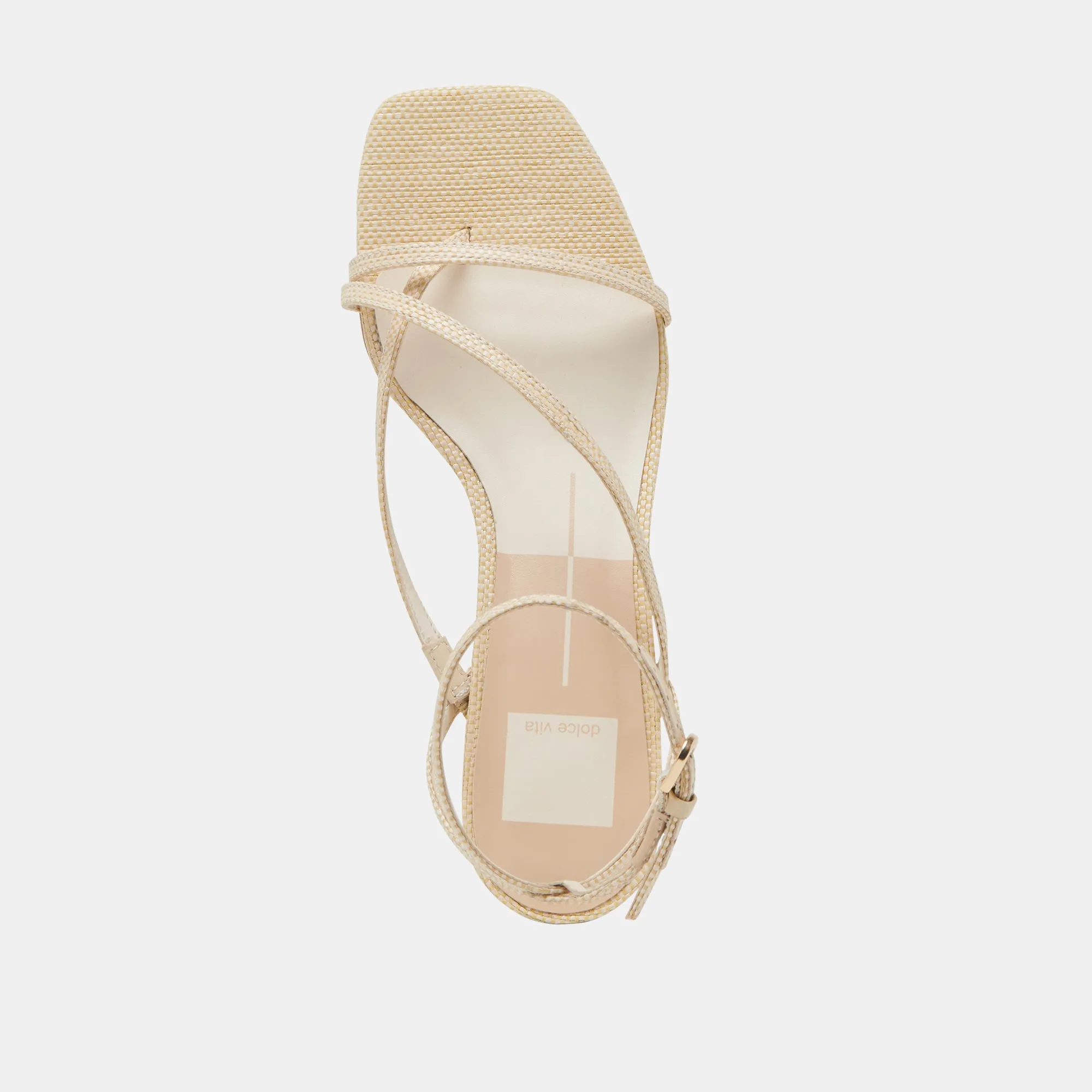 SANDALES KARLOS EN RAFIA NATUREL TISSÉ