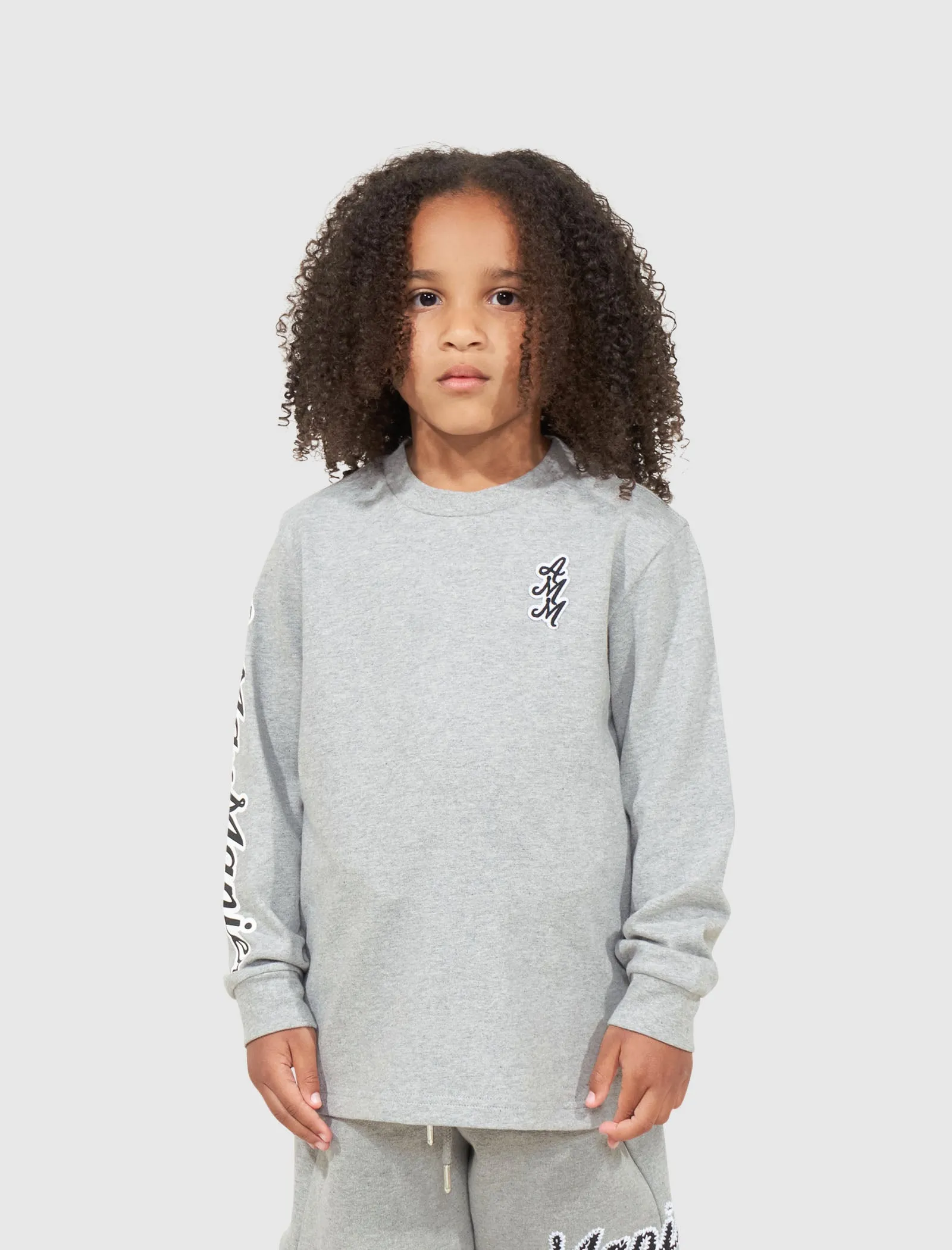 PULL À MANCHES LONGUES AVEC LOGO CURSIF POUR ENFANTS