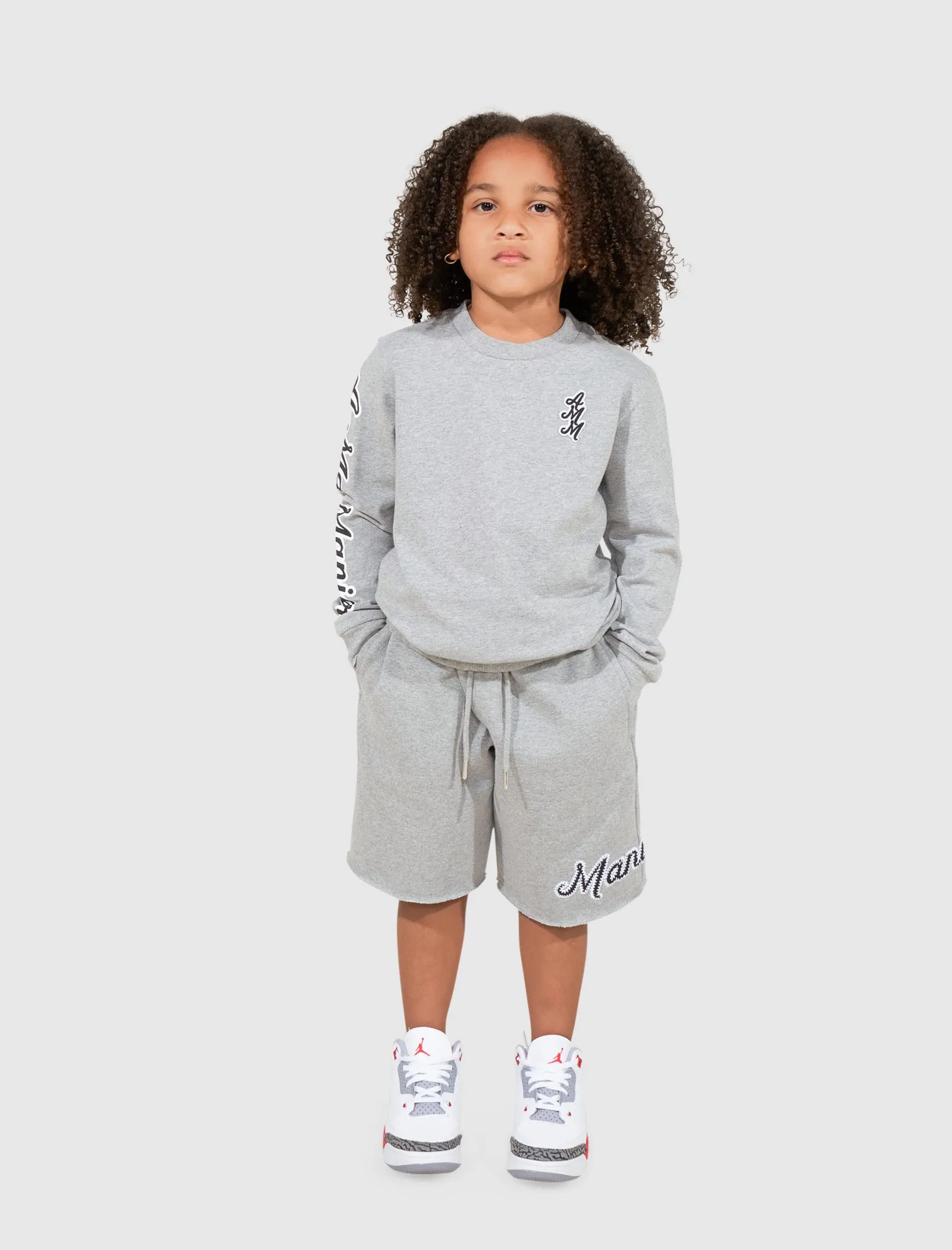 PULL À MANCHES LONGUES AVEC LOGO CURSIF POUR ENFANTS