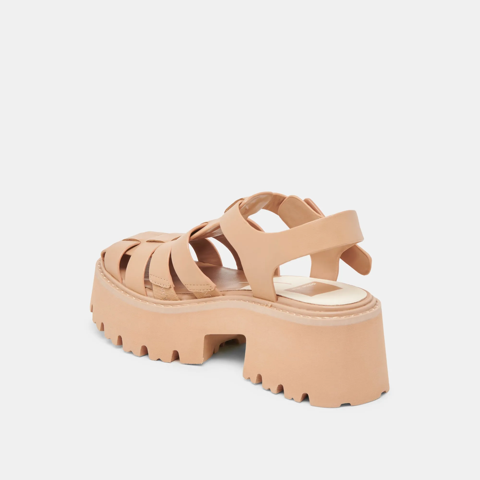 SANDALES TONALES LASLY CAFE EN CUIR