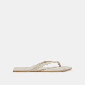 SANDALES LAYNEY IVOIRE EN CUIR