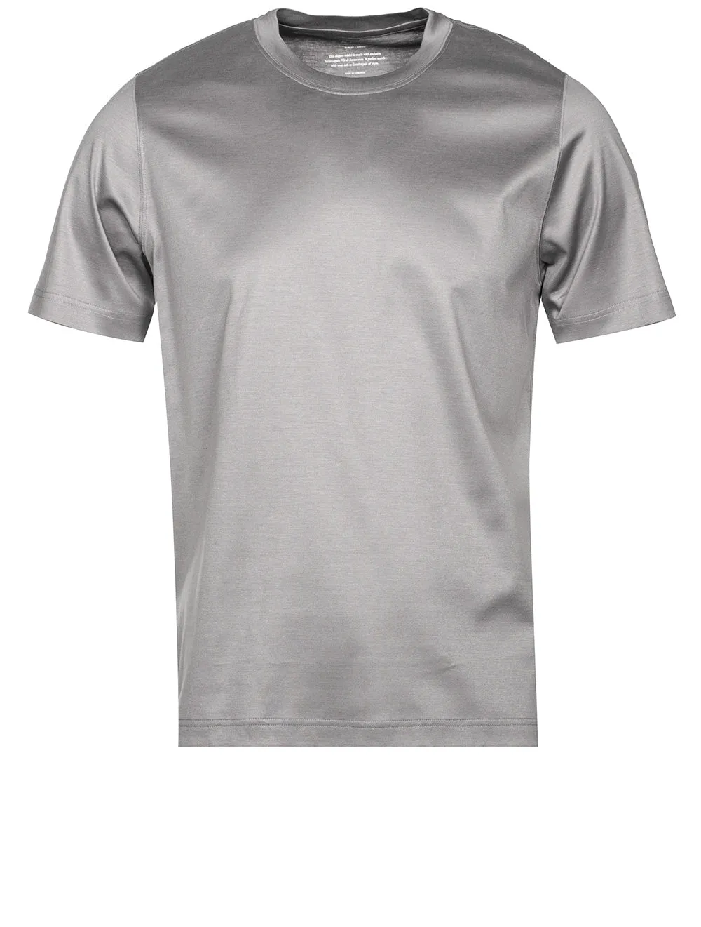 T-shirt col rond Filo di Scozia gris clair