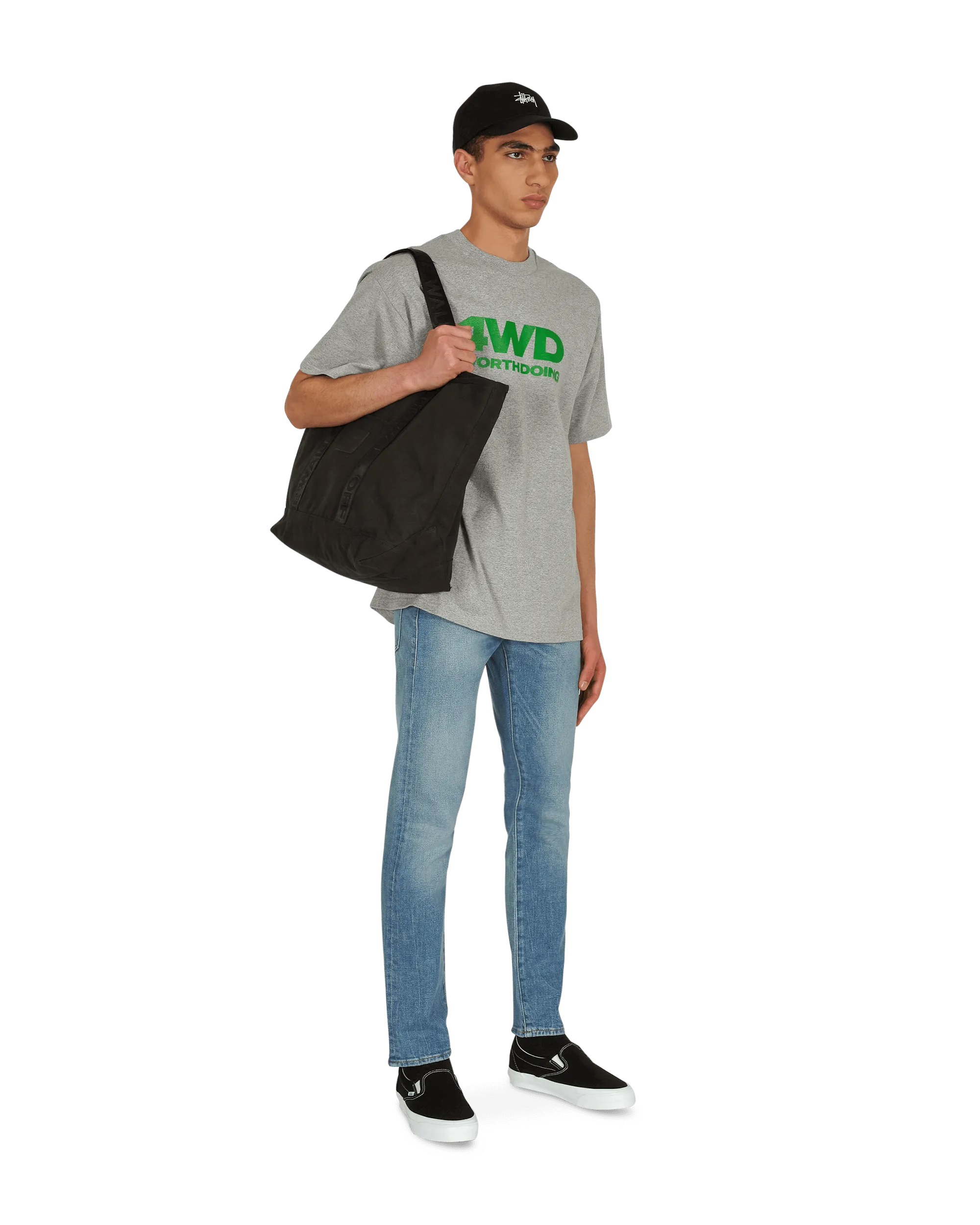 T-shirt à logo gris