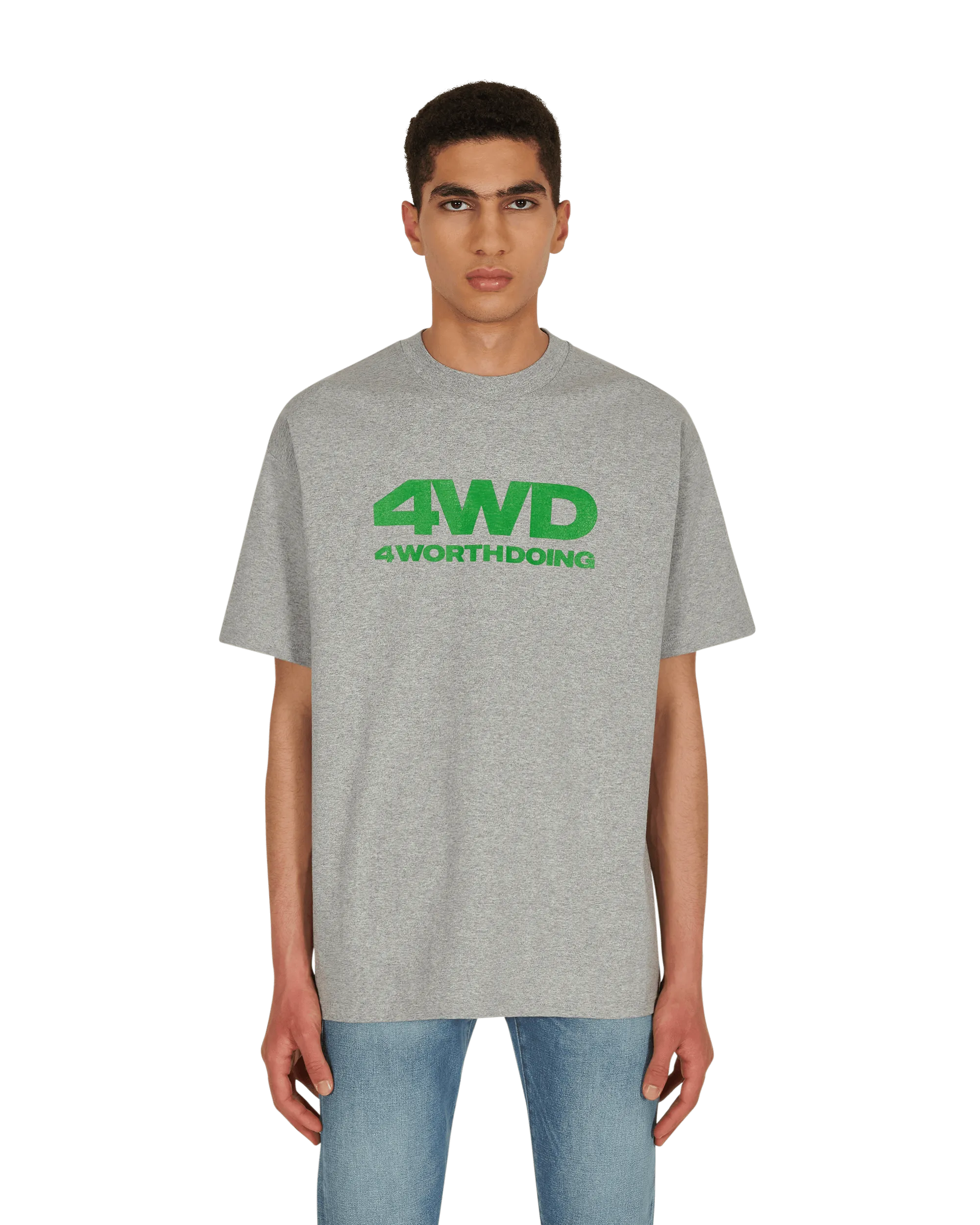 T-shirt à logo gris