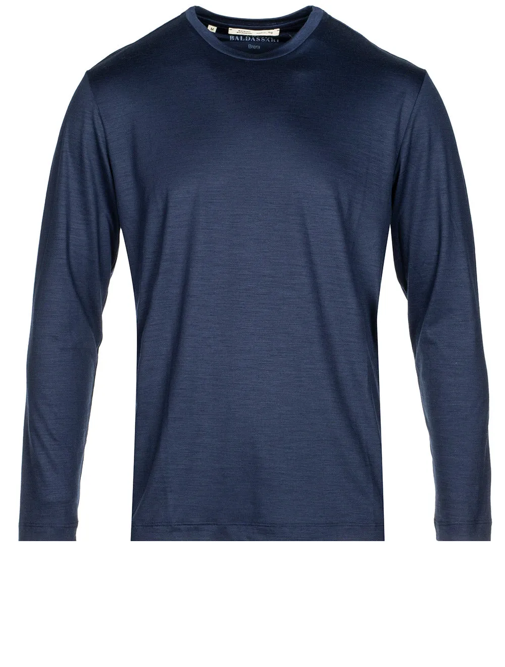 T-shirt à manches longues bleu