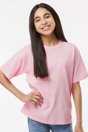 T-shirt à manches courtes Gold Soft Touch en coton M&O - Rose clair
