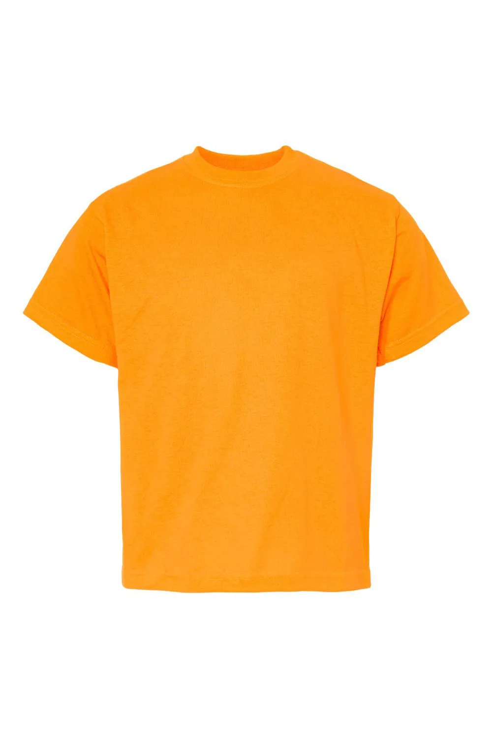 T-shirt à manches courtes et col rond M&O Youth Gold Soft Touch - Orange sécurité