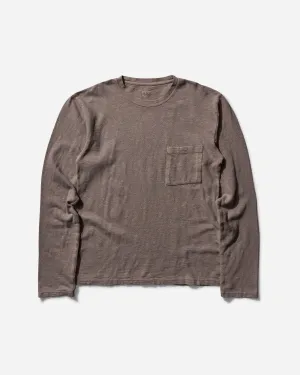 T-shirt à manches longues avec poche Amuse pour hommes - Charbon