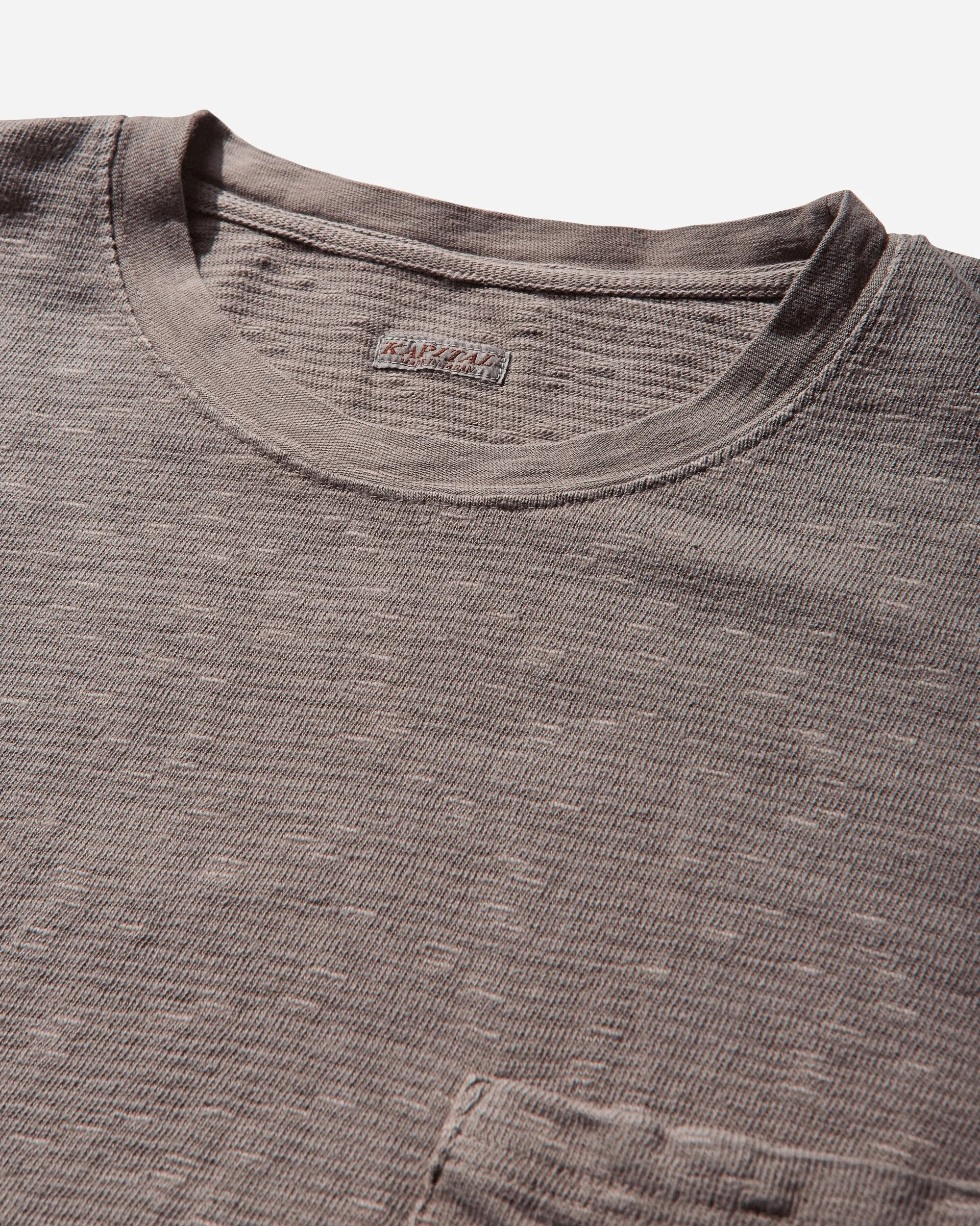 T-shirt à manches longues avec poche Amuse pour hommes - Charbon