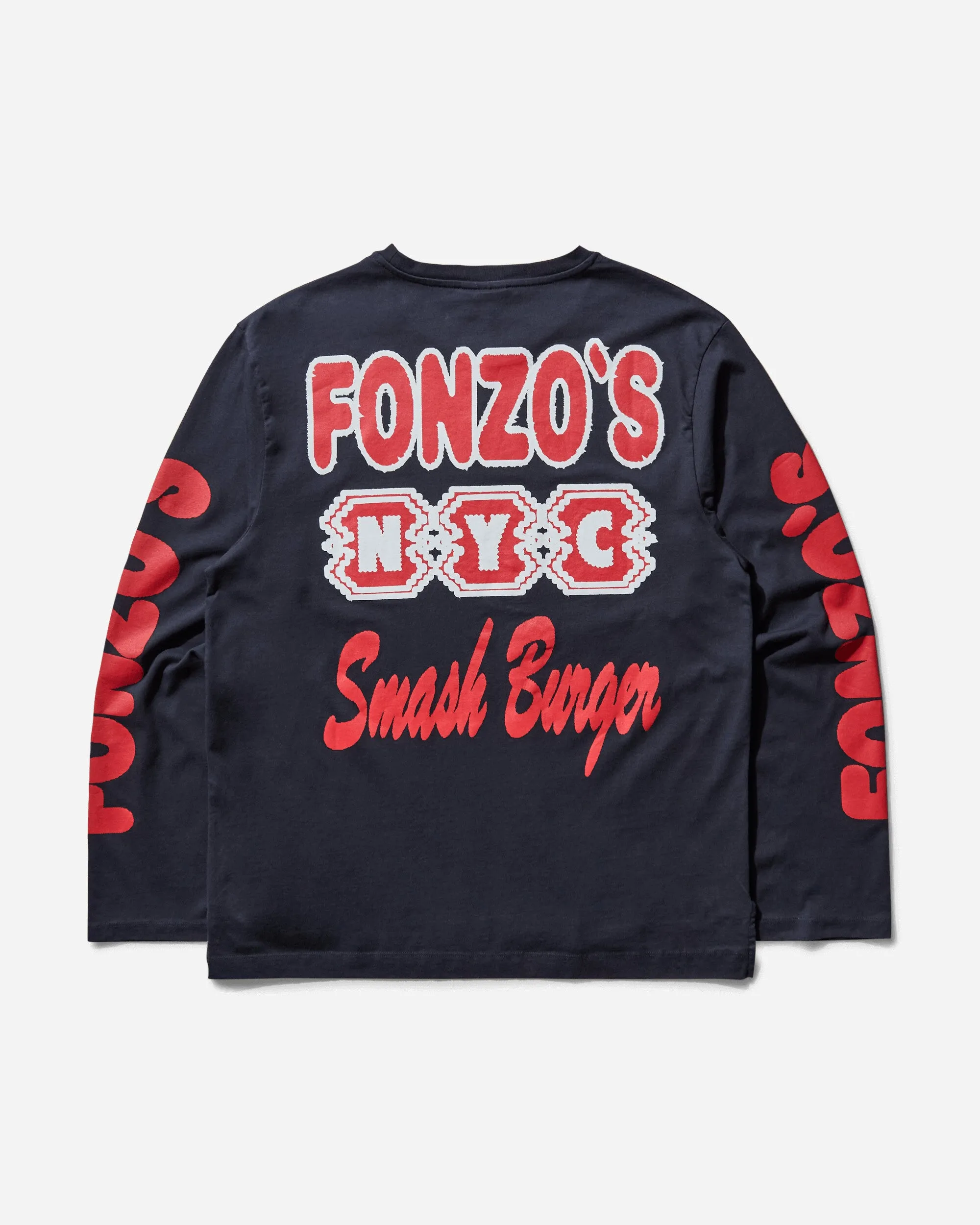 T-shirt à manches longues Fonzo pour hommes - Bleu marine
