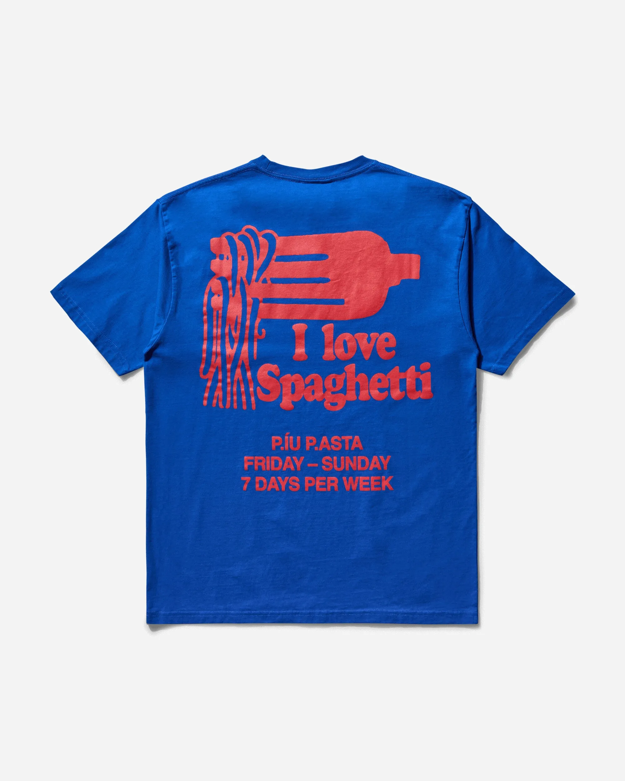 T-shirt pour hommes I Love Spaghetti II Bleu vif