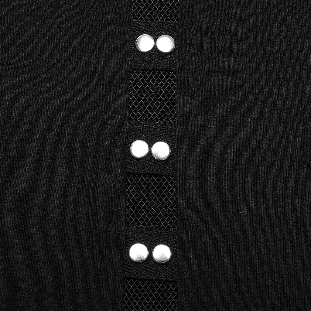 Débardeur Punk Homme à Motifs Ajourés et Bretelles Cloutées