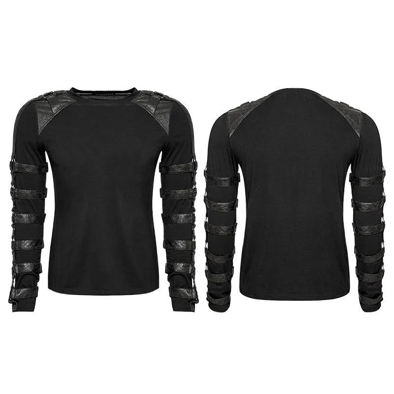 Chemises à bretelles punk pour hommes