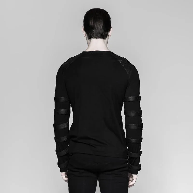Chemises à bretelles punk pour hommes