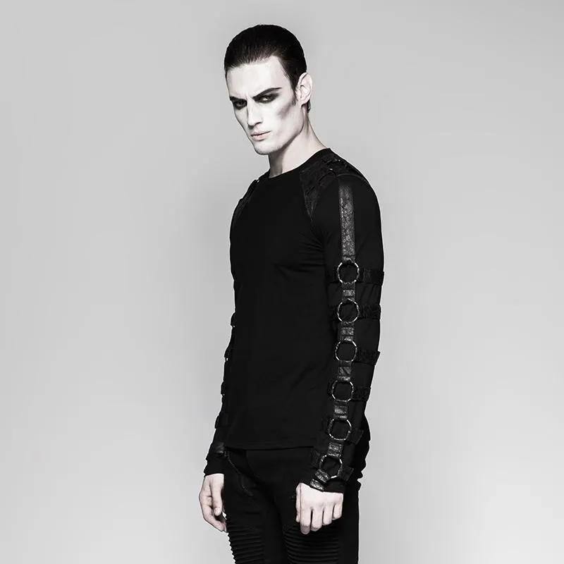 Chemises à bretelles punk pour hommes