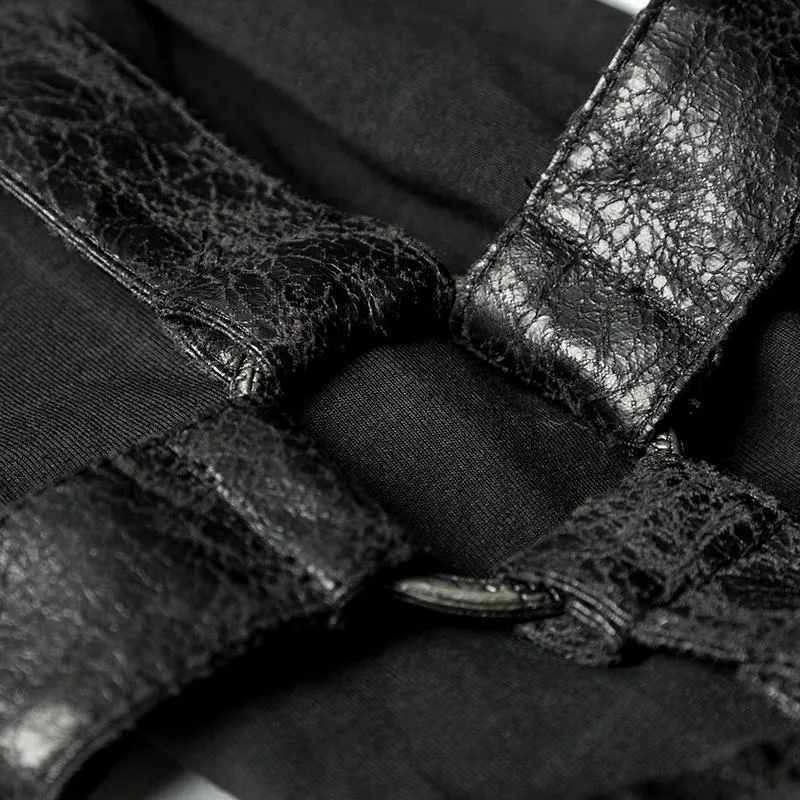 Chemises à bretelles punk pour hommes