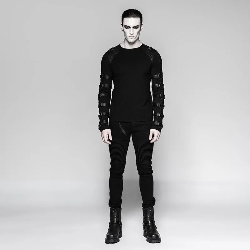Chemises à bretelles punk pour hommes