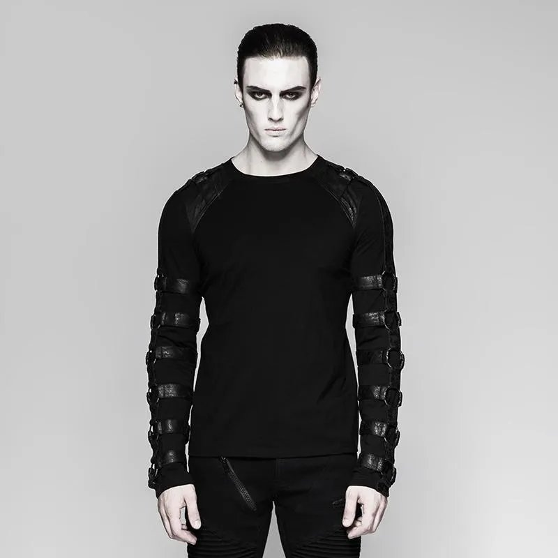 Chemises à bretelles punk pour hommes