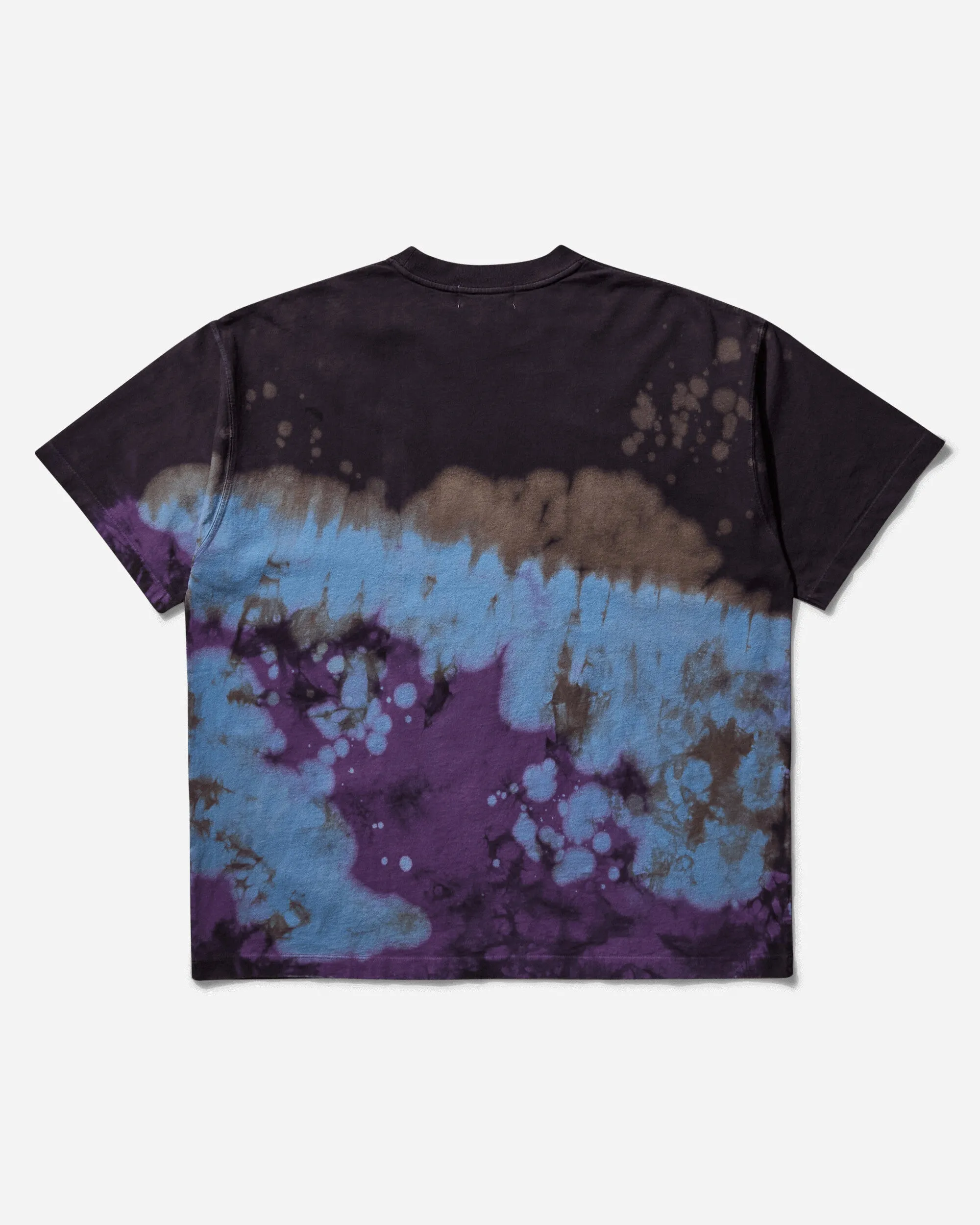 T-shirt universitaire tie-dye pour homme - Noir
