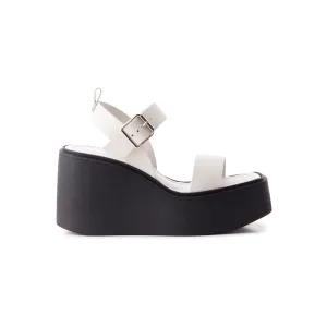 Napoleon Cuir Blanc Cassé