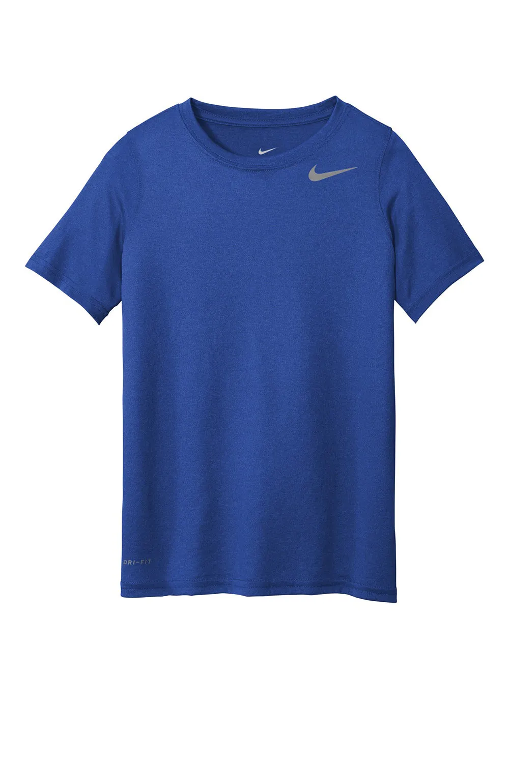 Nike Youth Legend Dri-Fit T-shirt à manches courtes et col rond - Bleu Game Royal, évacuant l'humidité