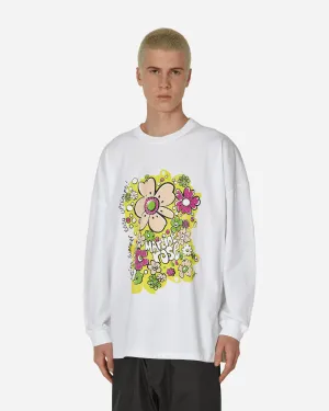 T-shirt manches longues oversize blanc